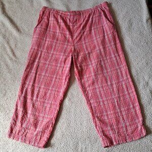 Pink Plaid PJ Bottoms